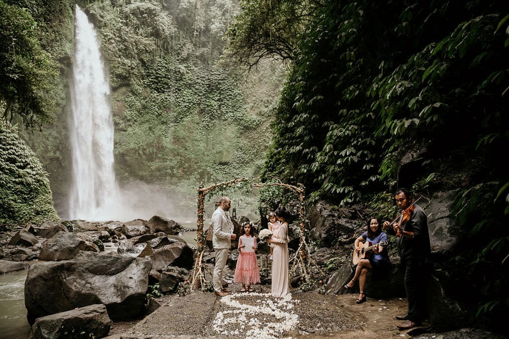 Lia & Adam Waterfall Vow Renewal Ceremony