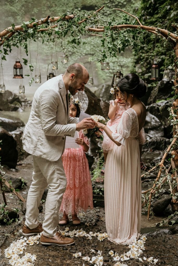 Lia & Adam Waterfall Vow Renewal Ceremony