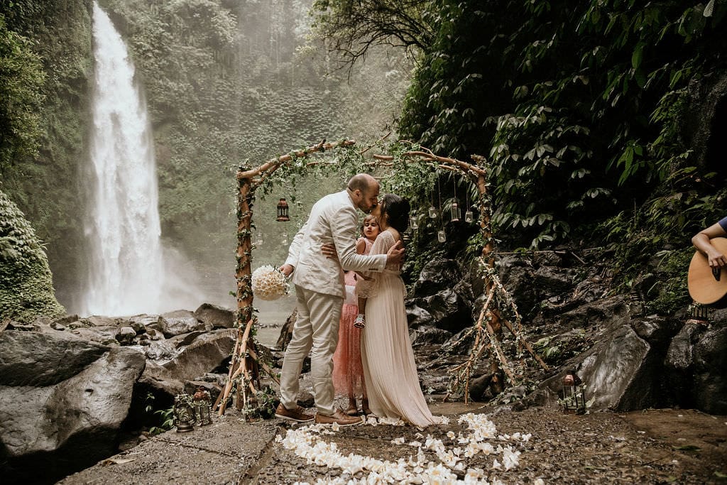 Lia & Adam Waterfall Vow Renewal Ceremony