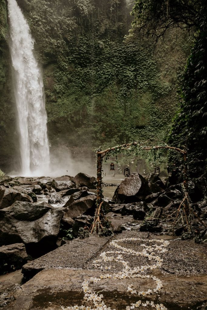 Lia & Adam Waterfall Vow Renewal Ceremony