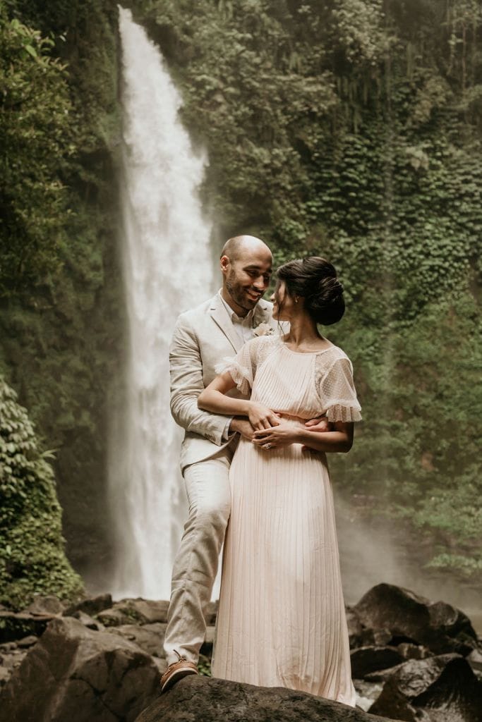 Lia & Adam Waterfall Vow Renewal Ceremony