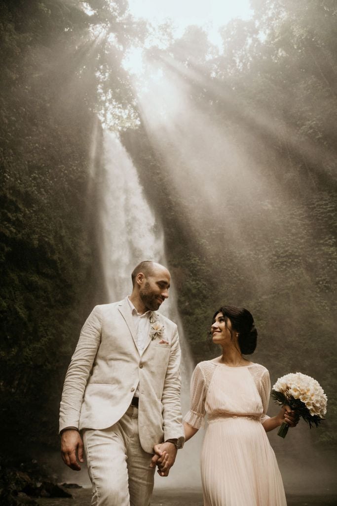 Lia & Adam Waterfall Vow Renewal Ceremony