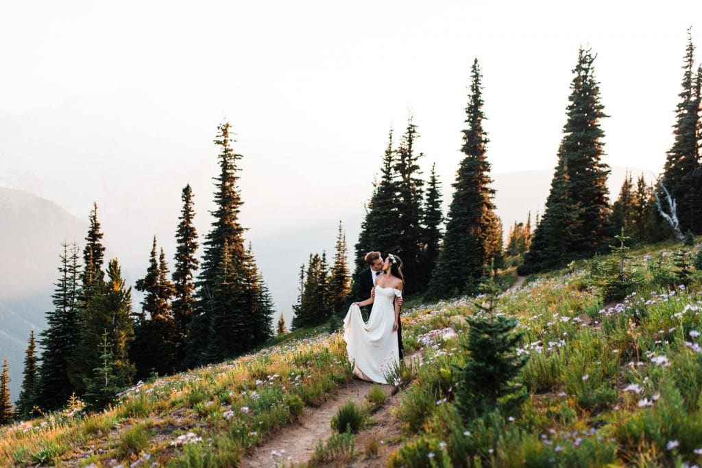 mount rainier washington pacific northwest pnw mountain elopement wedding