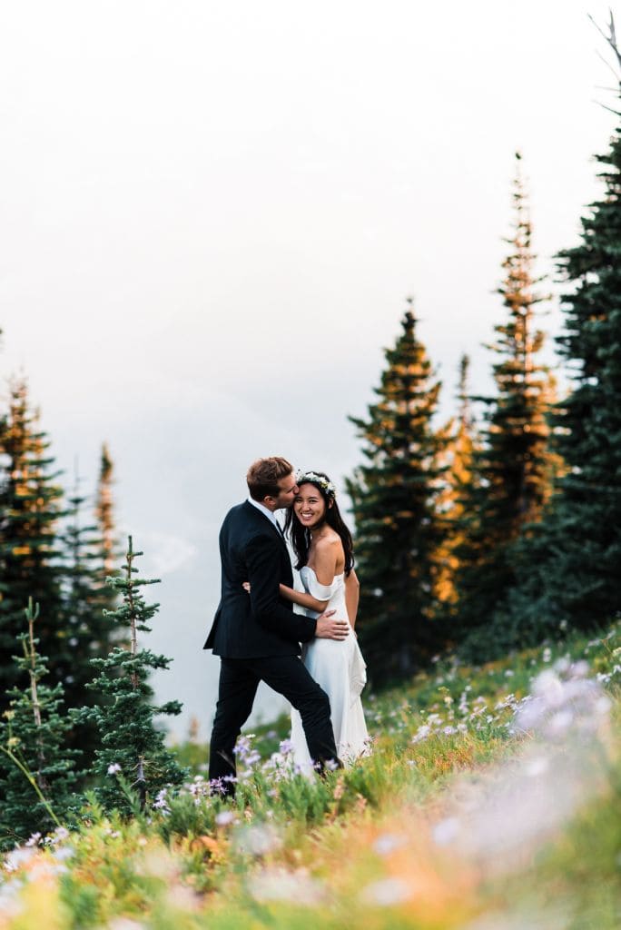 mount rainier washington pacific northwest pnw mountain elopement wedding