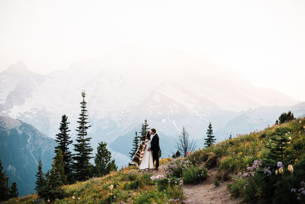 mount rainier washington pacific northwest pnw mountain elopement