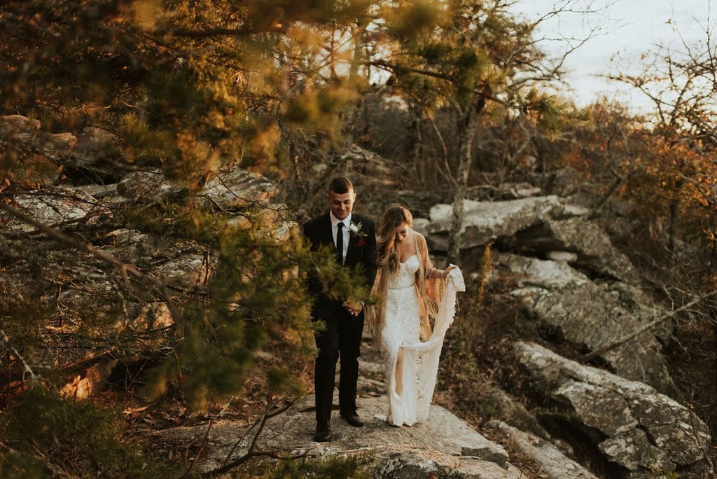 alabama bald rock elopement wedding cheaha state park