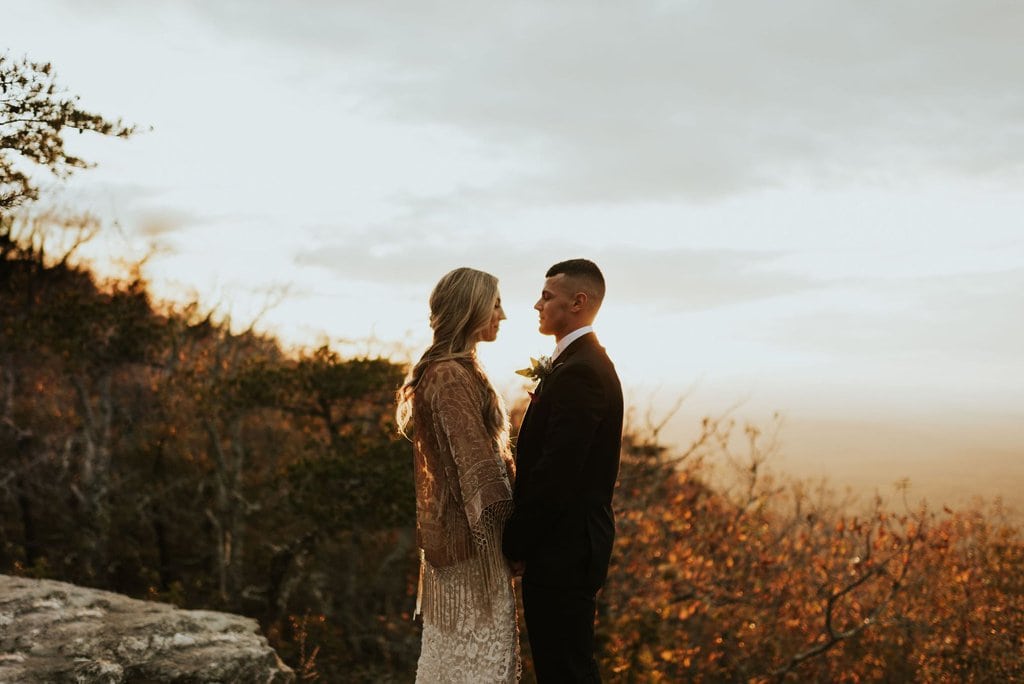 alabama bald rock elopement wedding cheaha state park