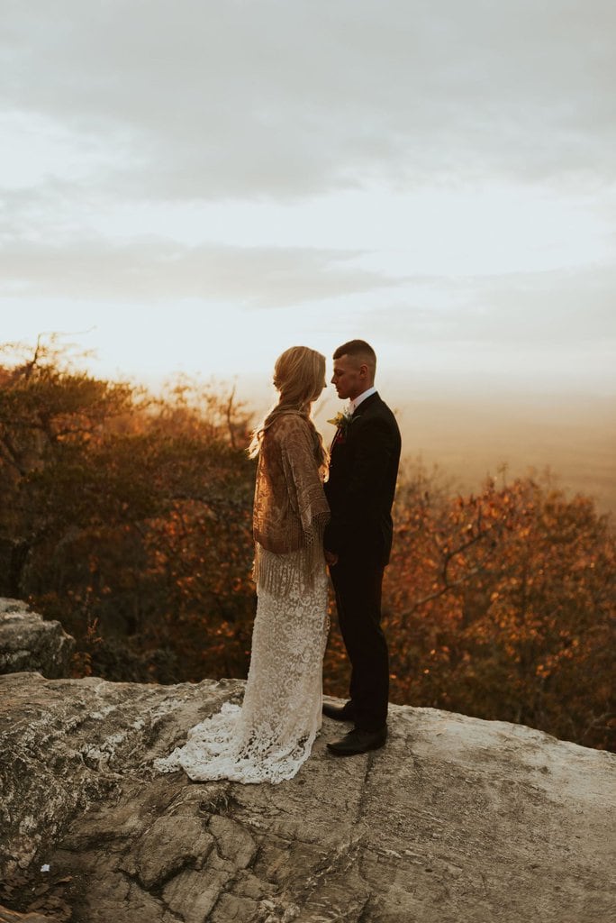 alabama bald rock elopement wedding cheaha state park