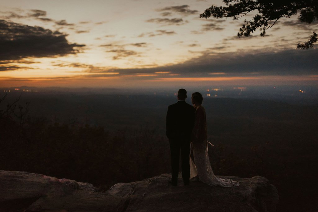 alabama bald rock elopement wedding cheaha state park