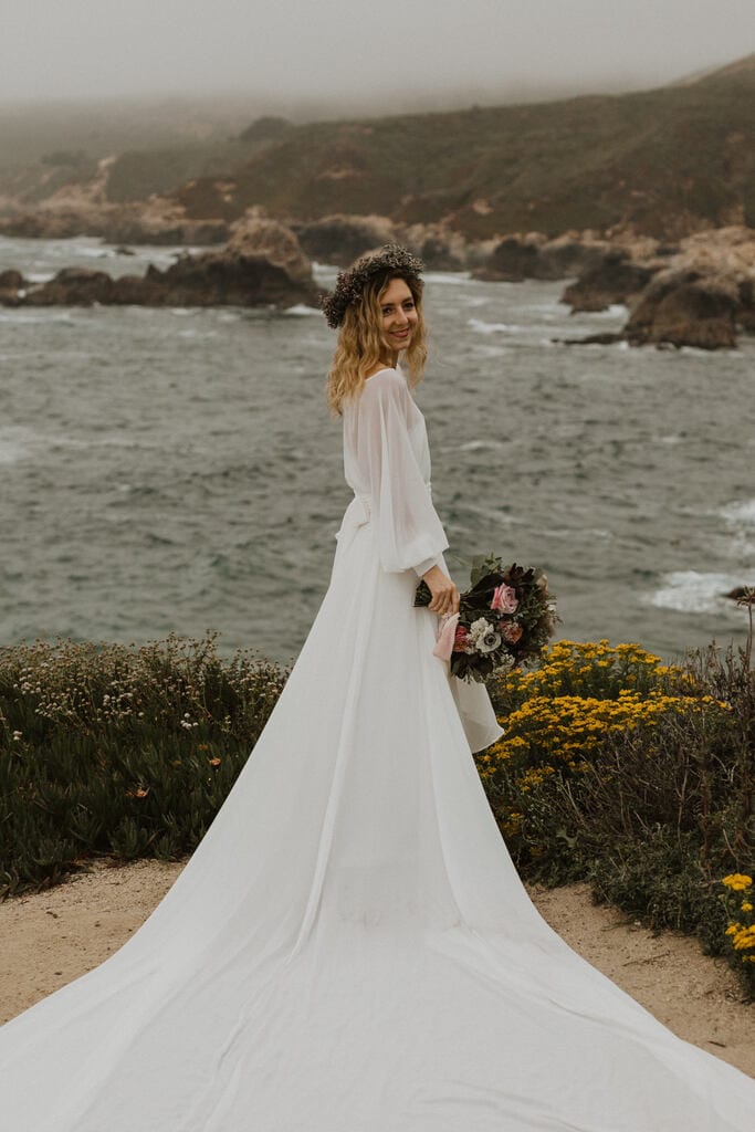 Madison + Kanyon bridal portrait of boho bride.