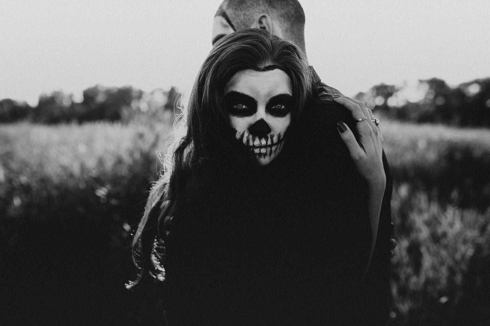 dark halloween photo session.