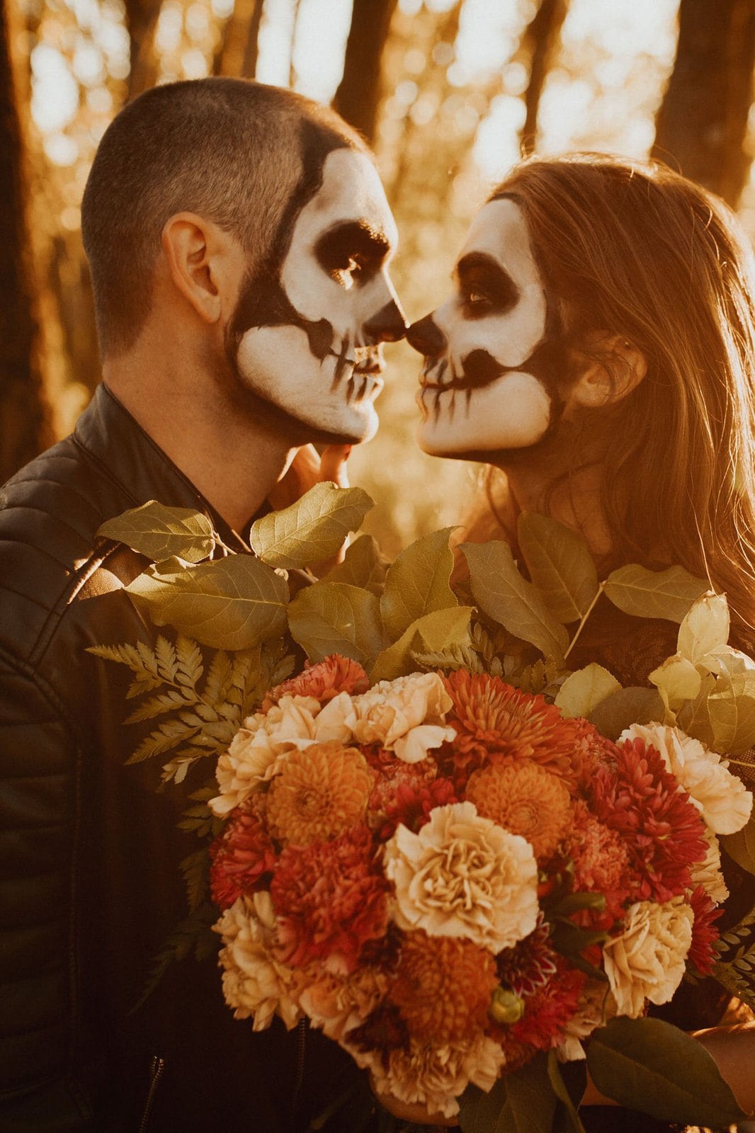 close up of halloween inspired shoot.
