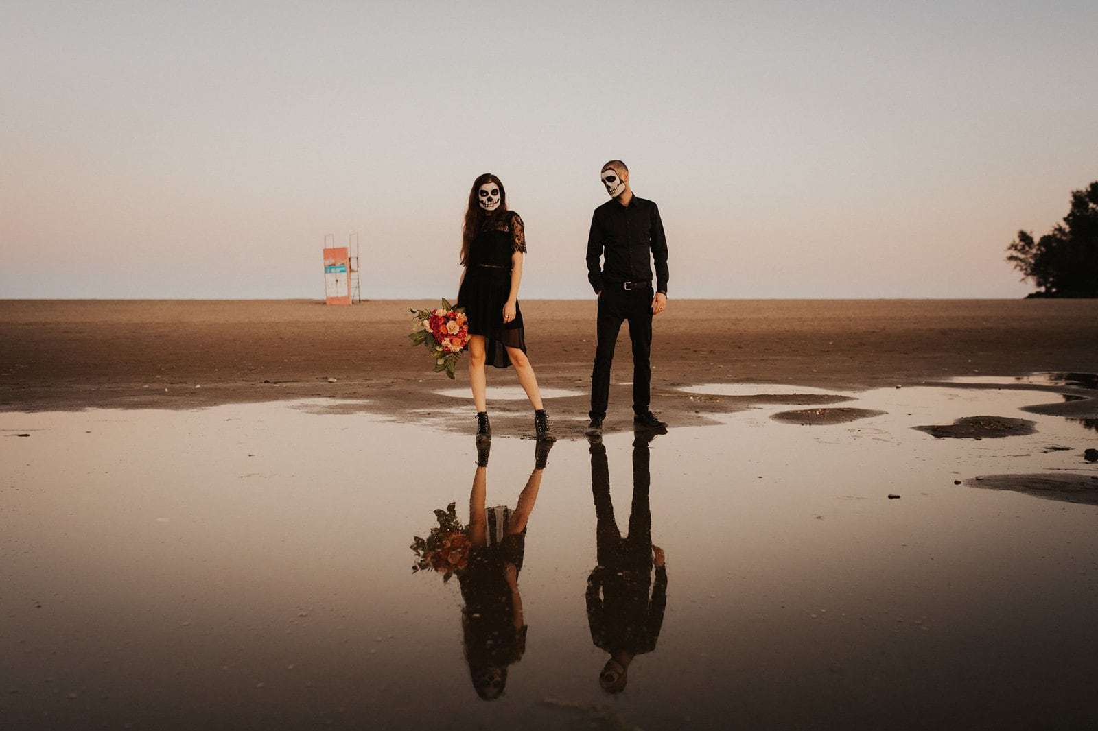 Halloween shoot on the beach.