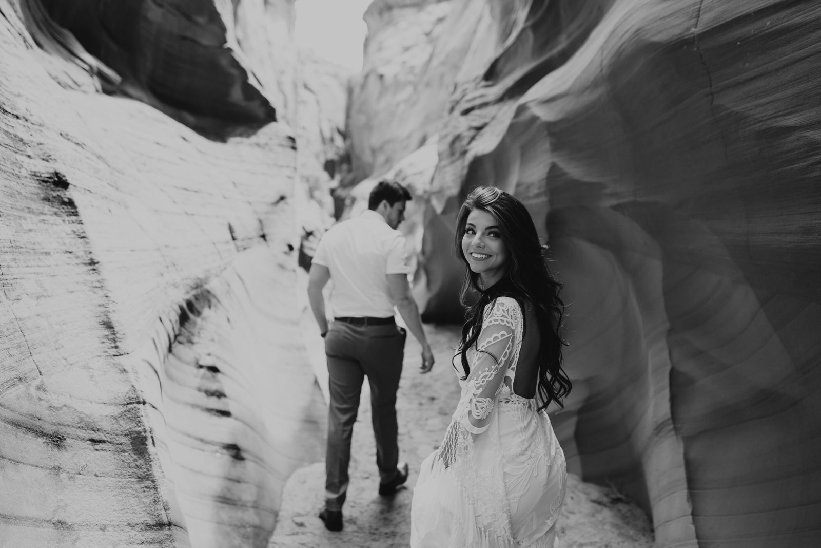 Savanna-Kaye-Horseshoe-Bend-Antelope-Canyon-Elopement_Arizona-2787 black and white elopement photography.