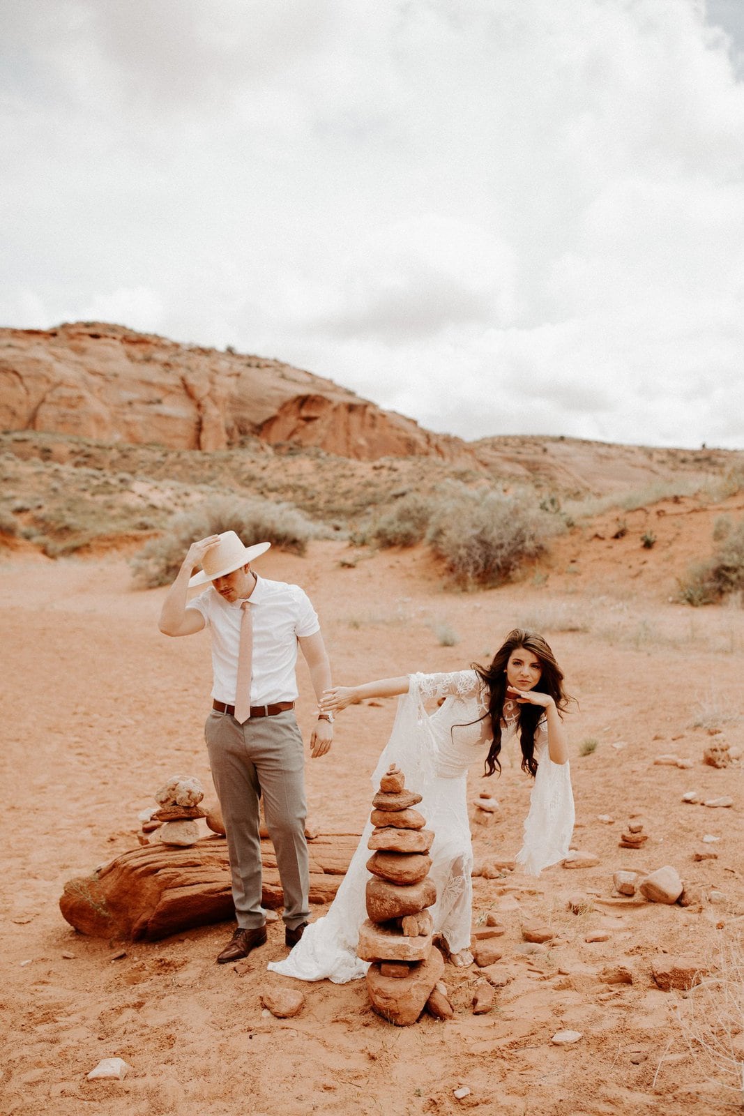 Savanna-Kaye-Horseshoe-Bend-Antelope-Canyon-Elopement_Arizona-3809 Fun bride and groom shots.