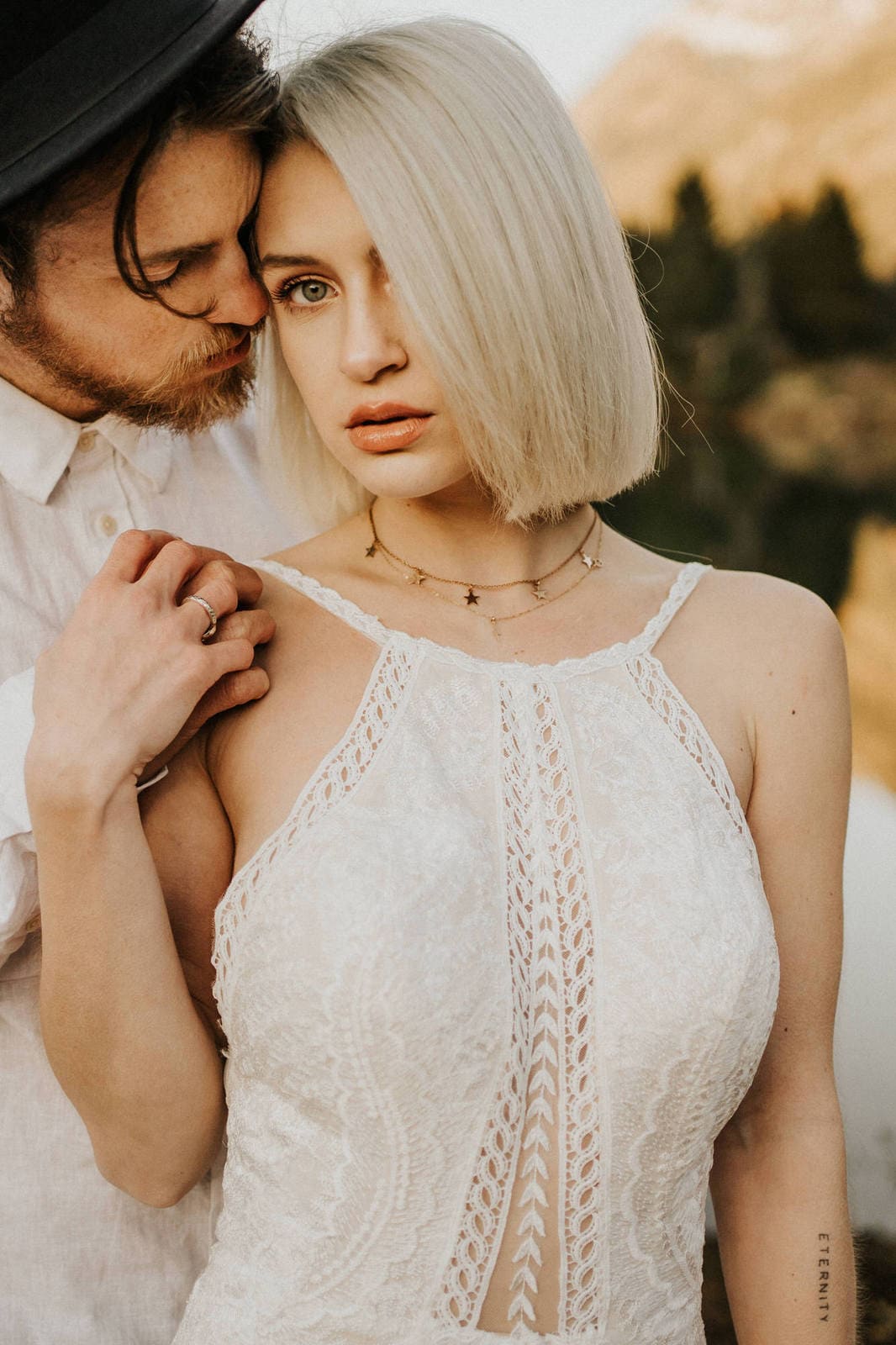 India gown detail shot.