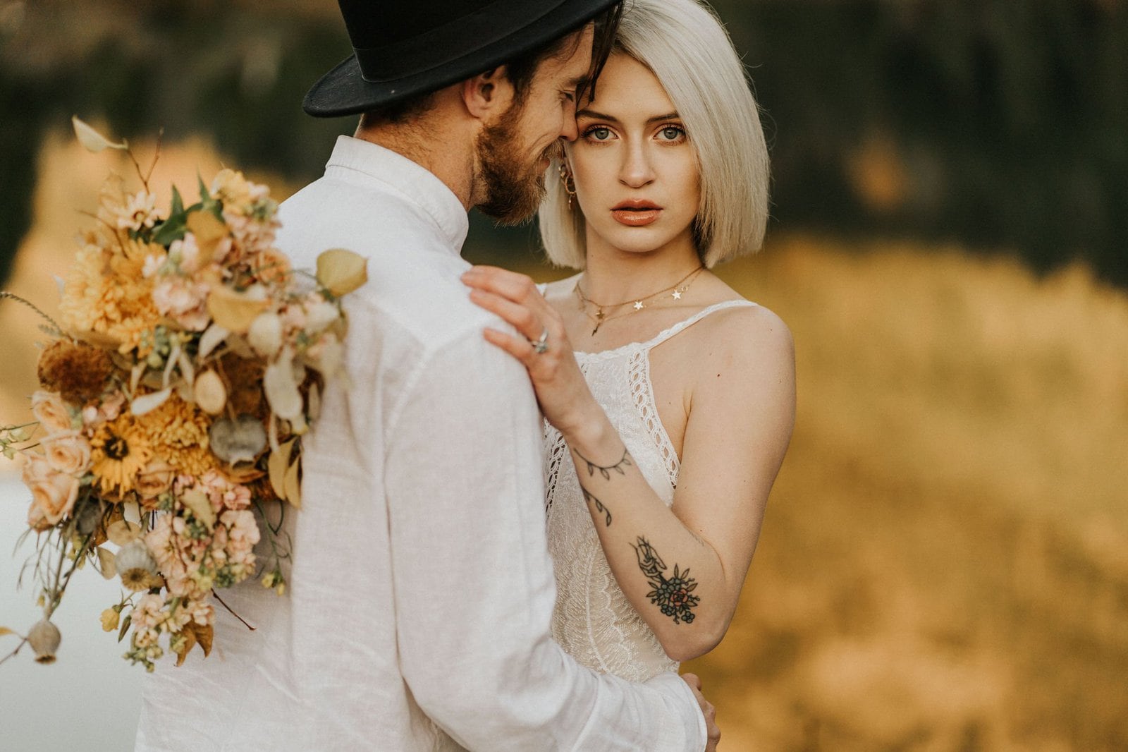 Bride and groom portraits