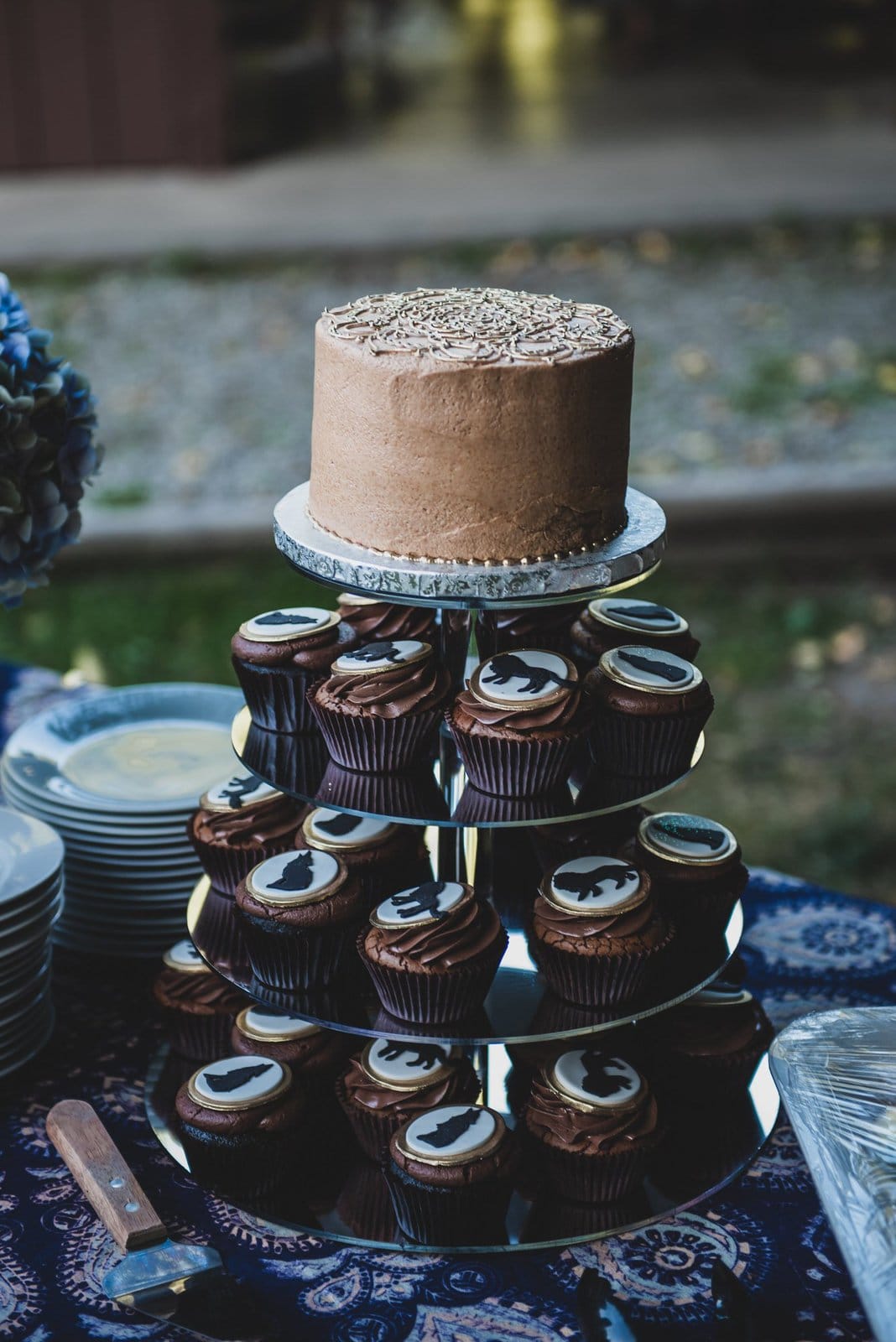 Forest wedding cake.