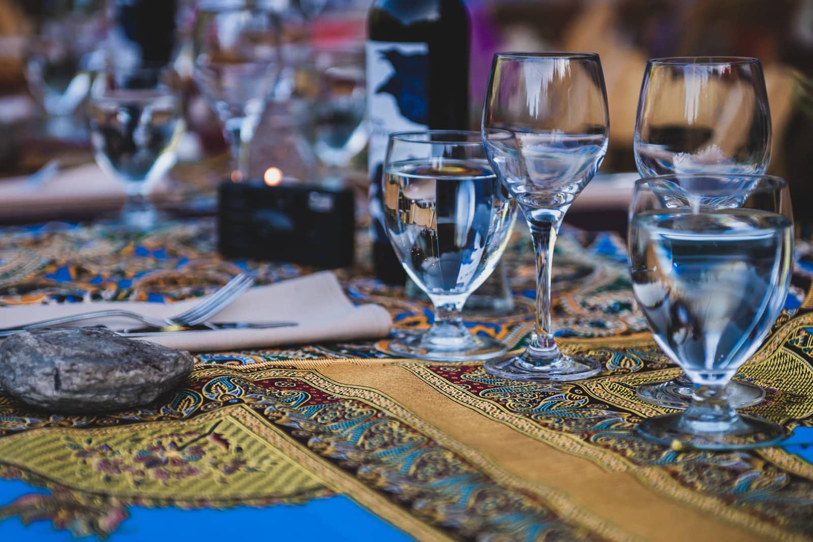 Detail shots of tables.