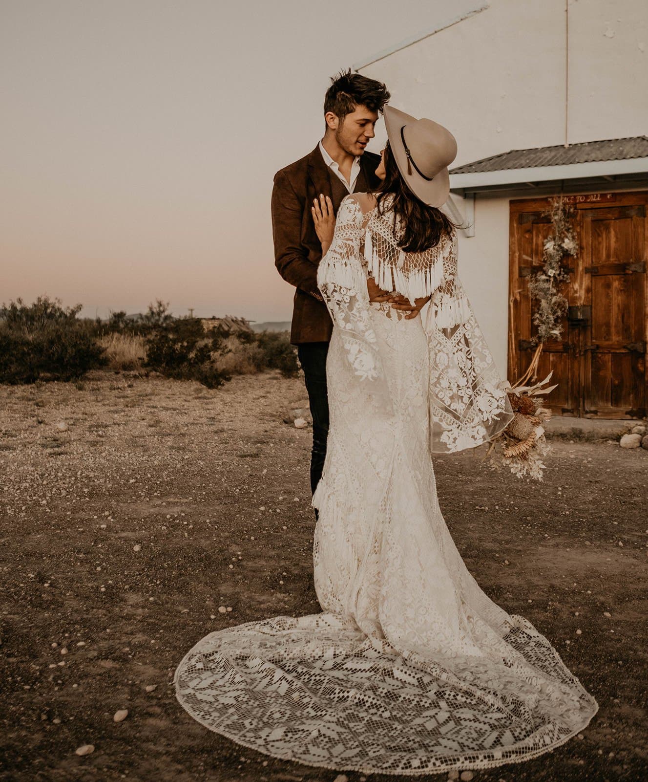 Marfa Eclectic Elopement elopement boho photography.