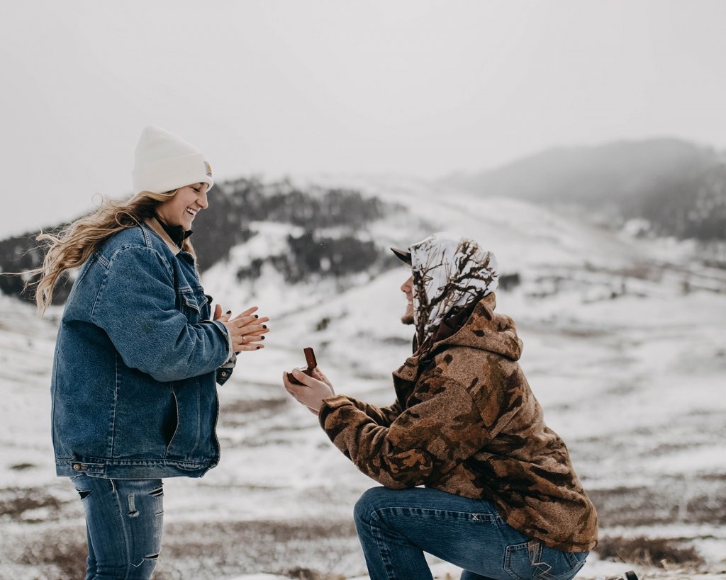 winter engagement proposal.