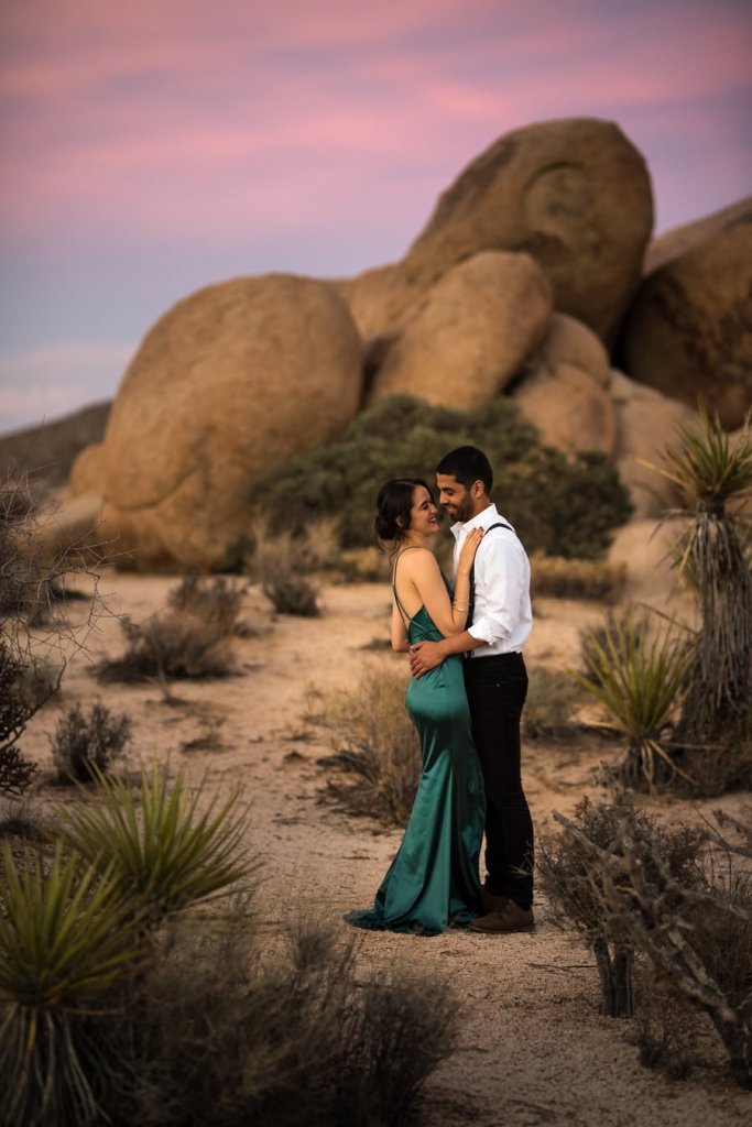 sunset engagement photos