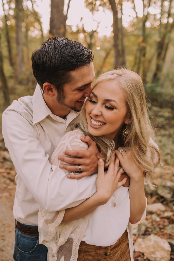 romantic engagement session