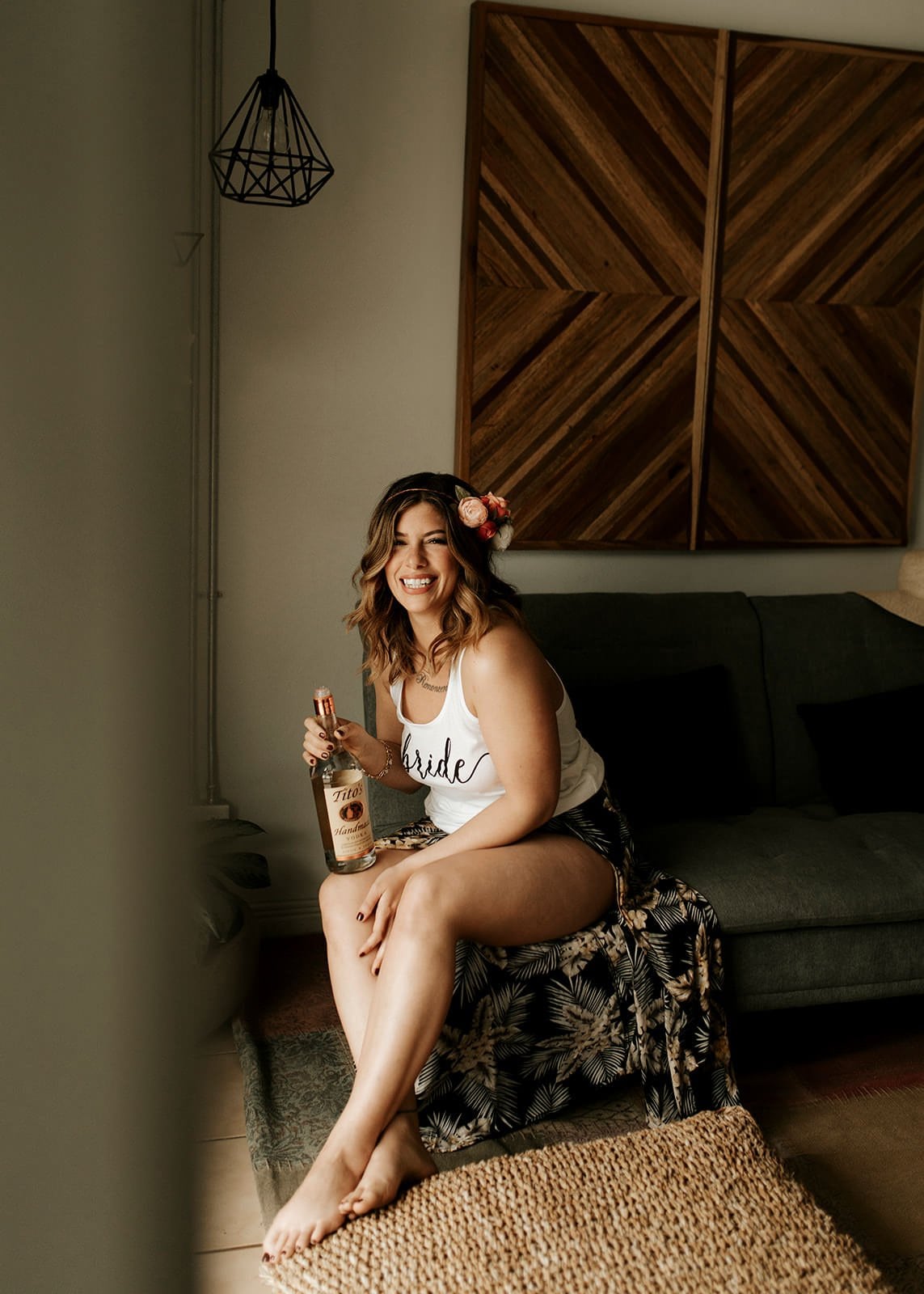 Jamie & Joey bride celebrating at selina hostel