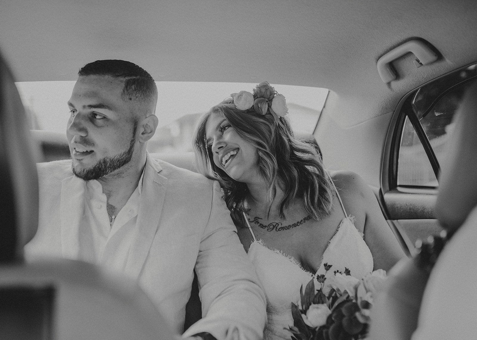 Jamie & Joey traveling during elopement