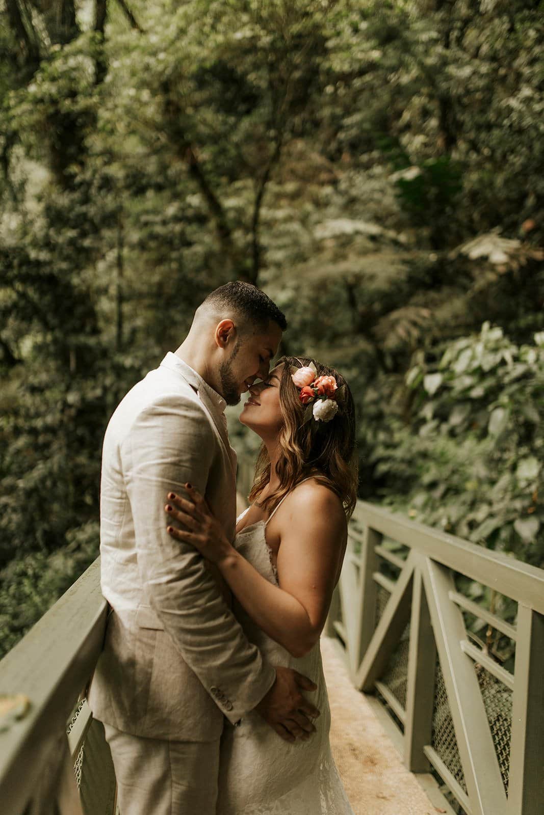Jamie & Joey Costa Rica Waterfall elopement portraits