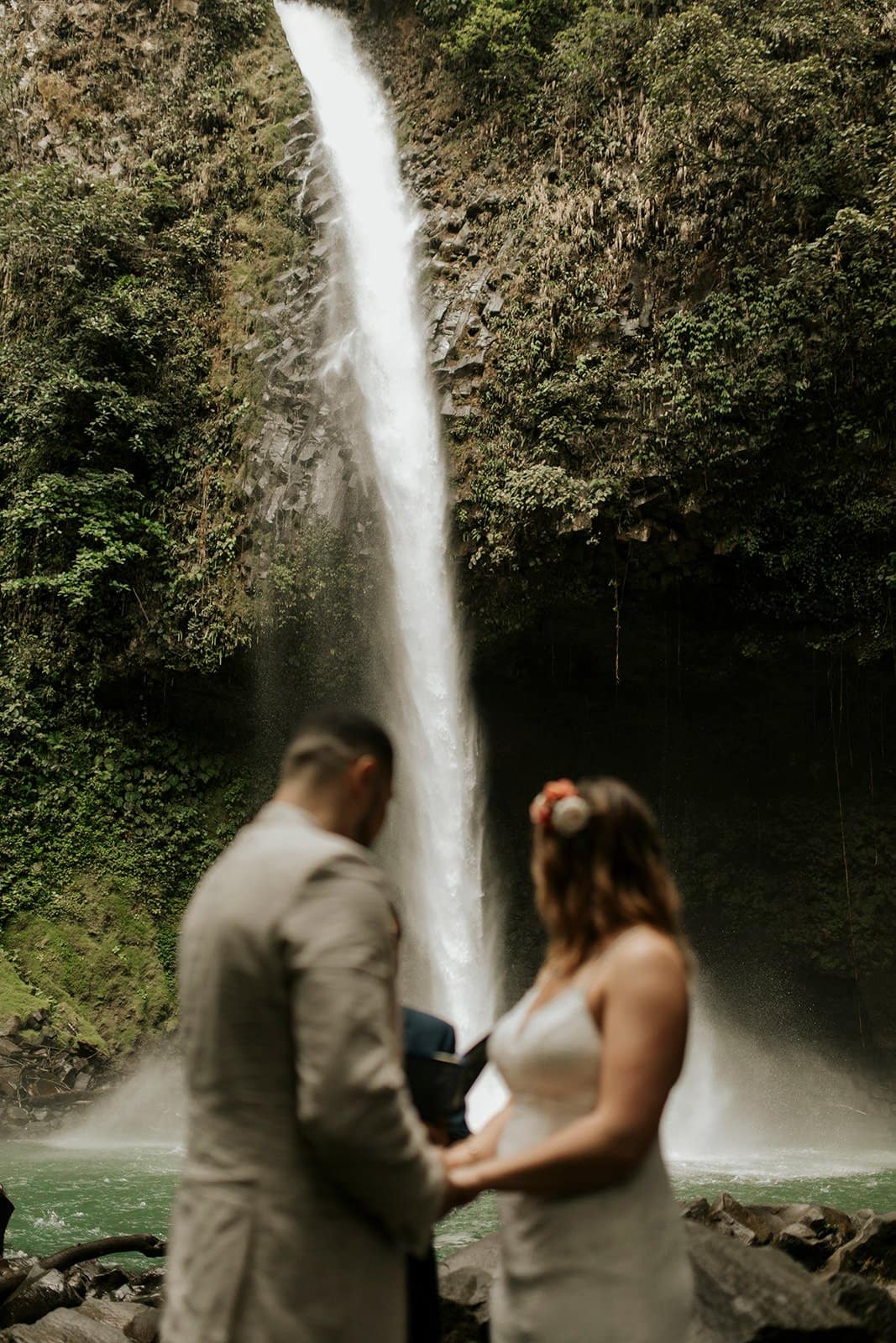 Jamie & Joey waterfall elopement photography