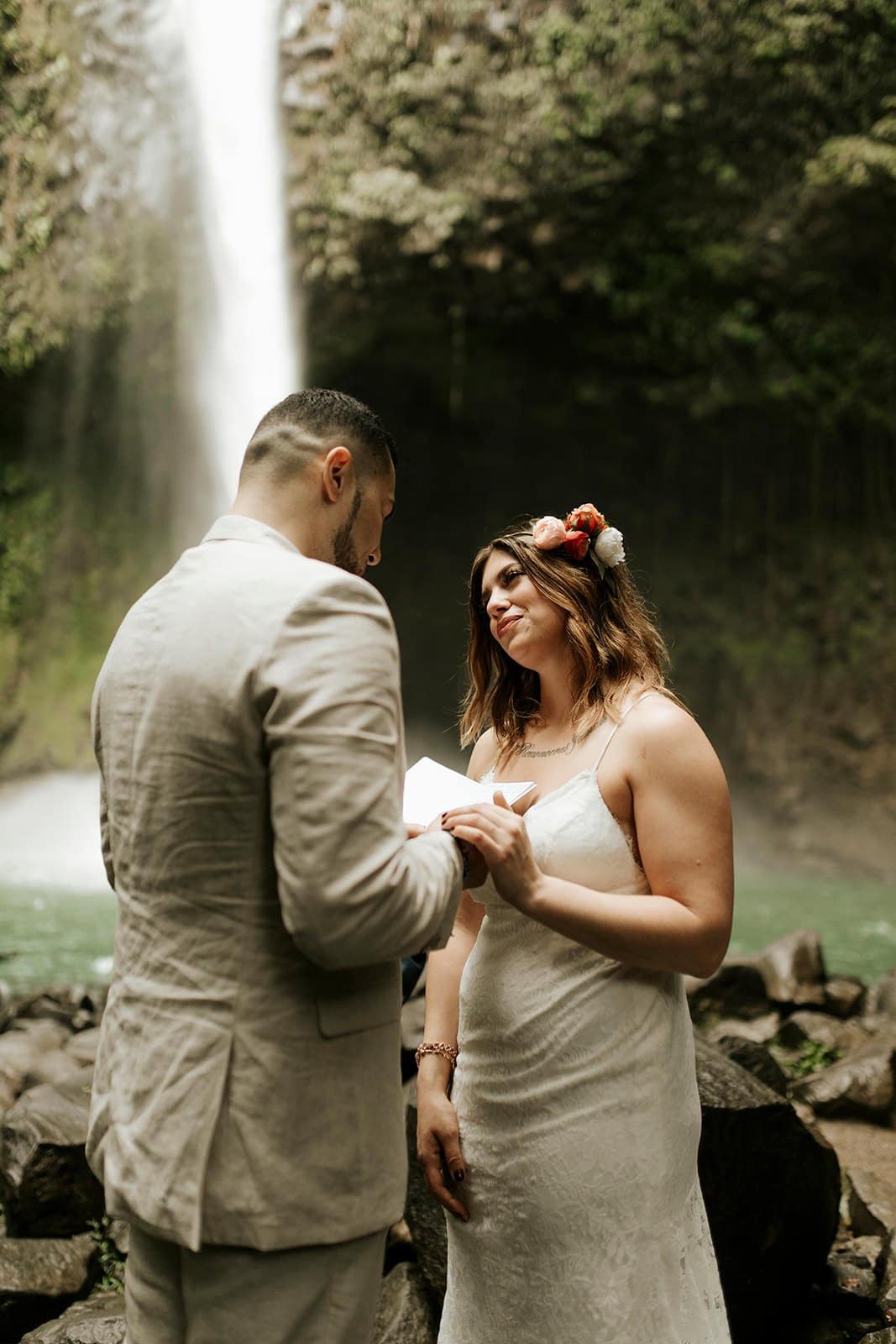 Jamie & Joey ceremony during this elopement