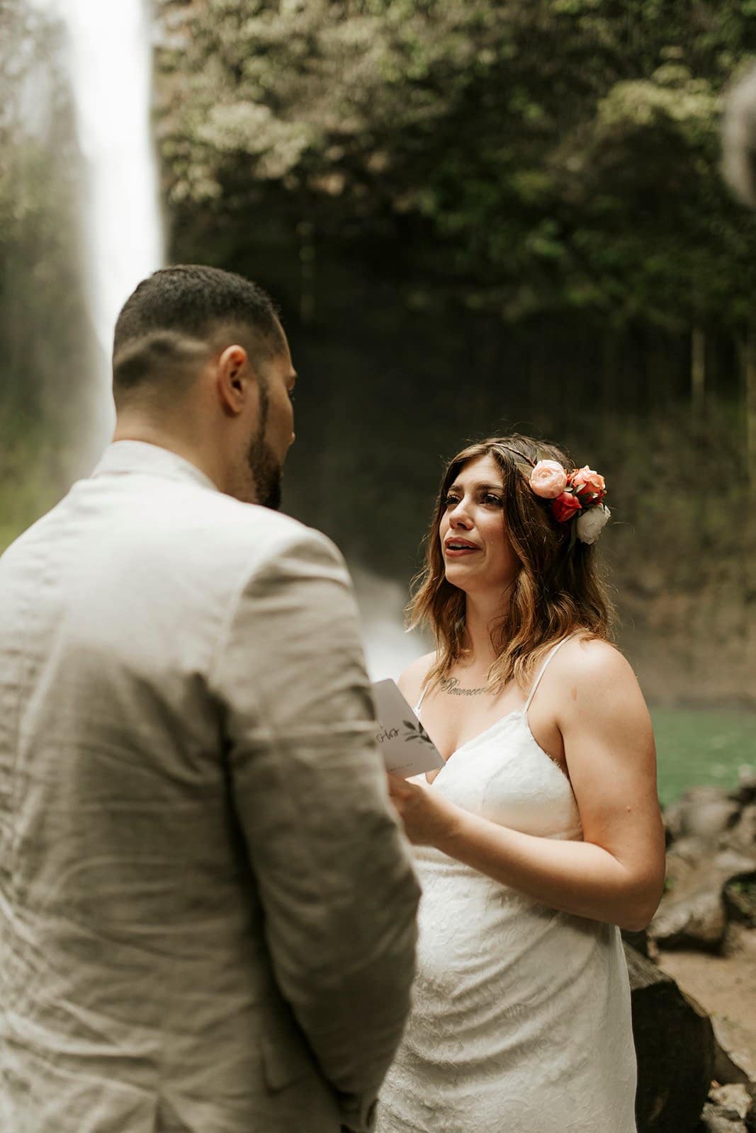 Jamie & Joey exchanging vows