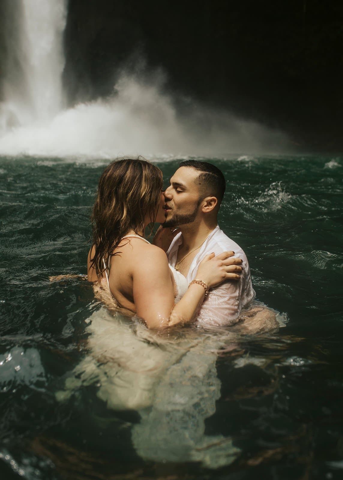 Jamie & Joey Costa Rica Waterfall Elopement