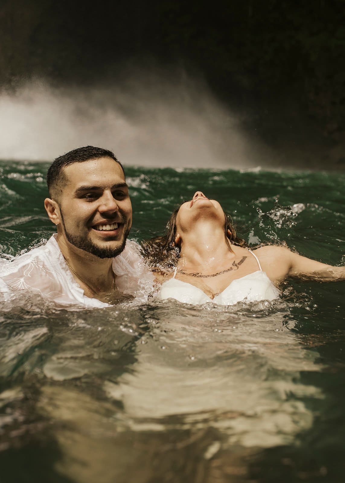 Jamie & Joey waterfall elopement