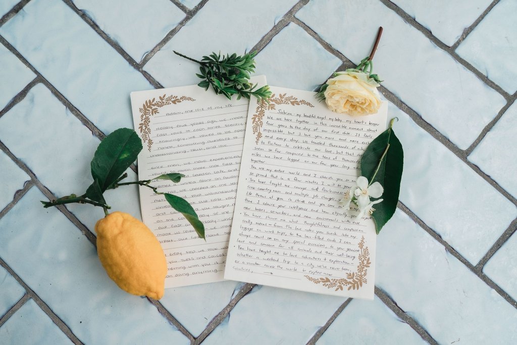 vows from elopement couple