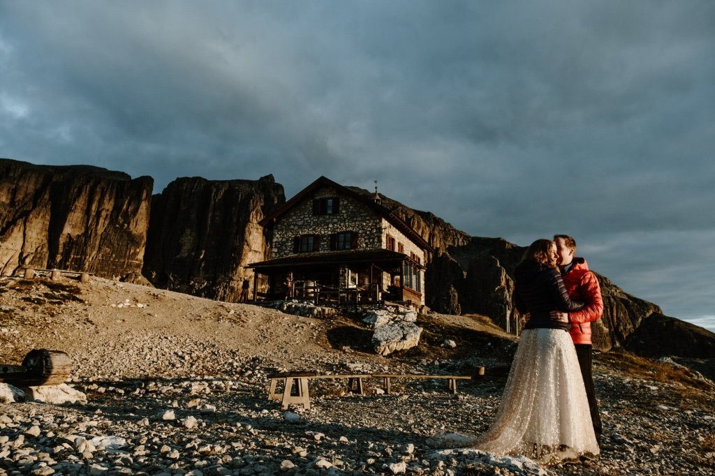 Dolomites wedding advenutre