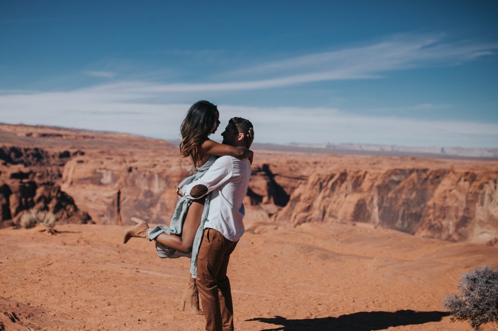 fun engagement photos in Arizona
