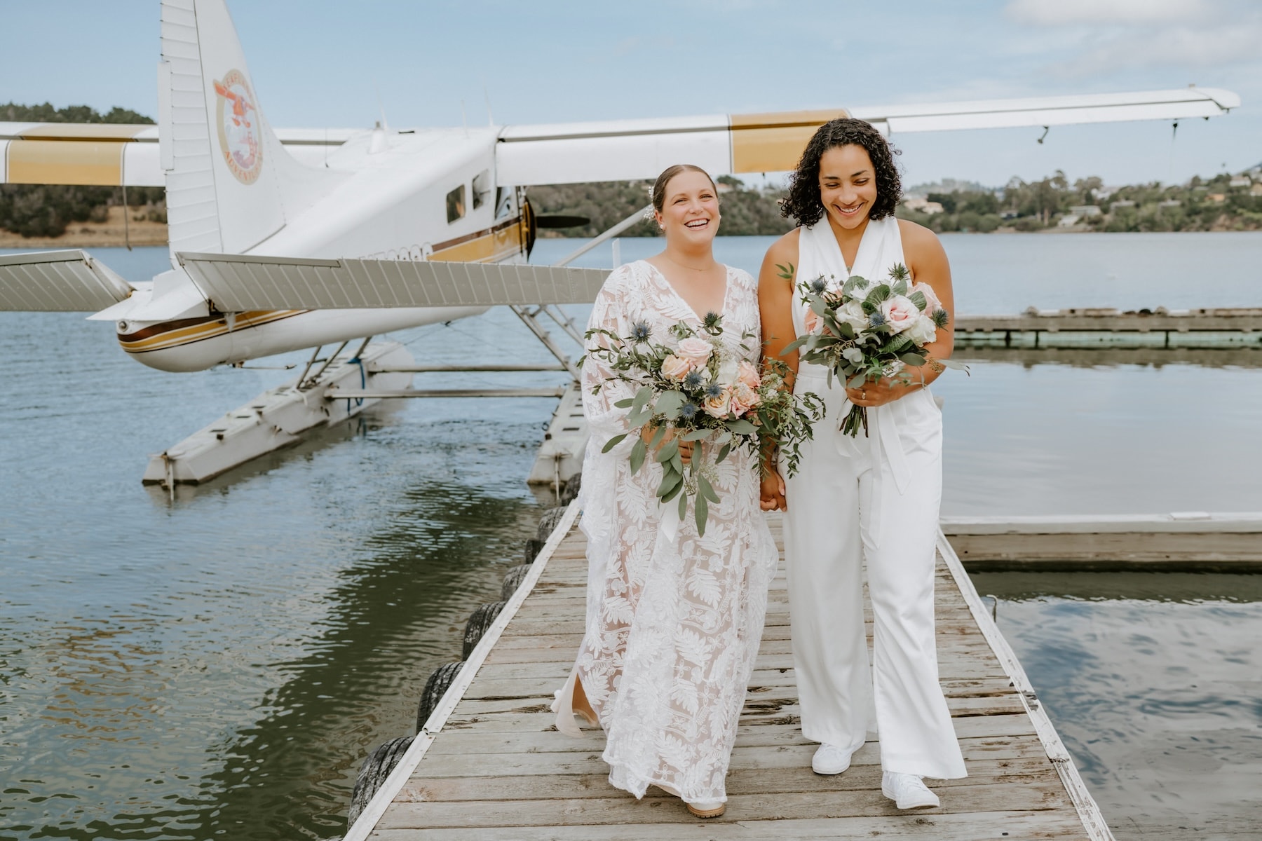 Styled Elopement Adventure With San Francisco's Seaplane Adventures,  Featuring Sutro Baths - Wandering Weddings, image size:1800x1200