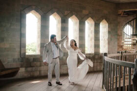 Historic Downtown St. Augustine Elopement with Crepes, Castles, and a Sunset Picnic