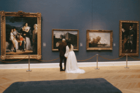 Spooky Vintage Elopement at Lippitt House Museum in Providence, Rhode Island