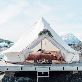 2-Day Matanuska Glacier Glamping & Private Helicopter Elopement – Alaska
