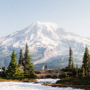 Adventure Awaits: A Mount Rainier Sunrise Hiking Elopement
