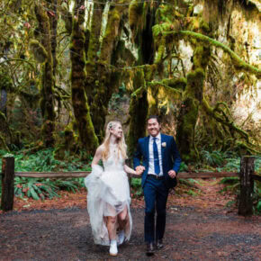 A Twilight Elopement Between Trees and Tide at Olympic National Park