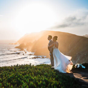 Rugged Coastal Elopement: Cypress Trees to Sunset Cliffs– Point Reyes National Seashore