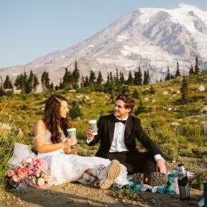 Alpine Weekend — A Mount Rainier Sunrise to Sunset Elopement